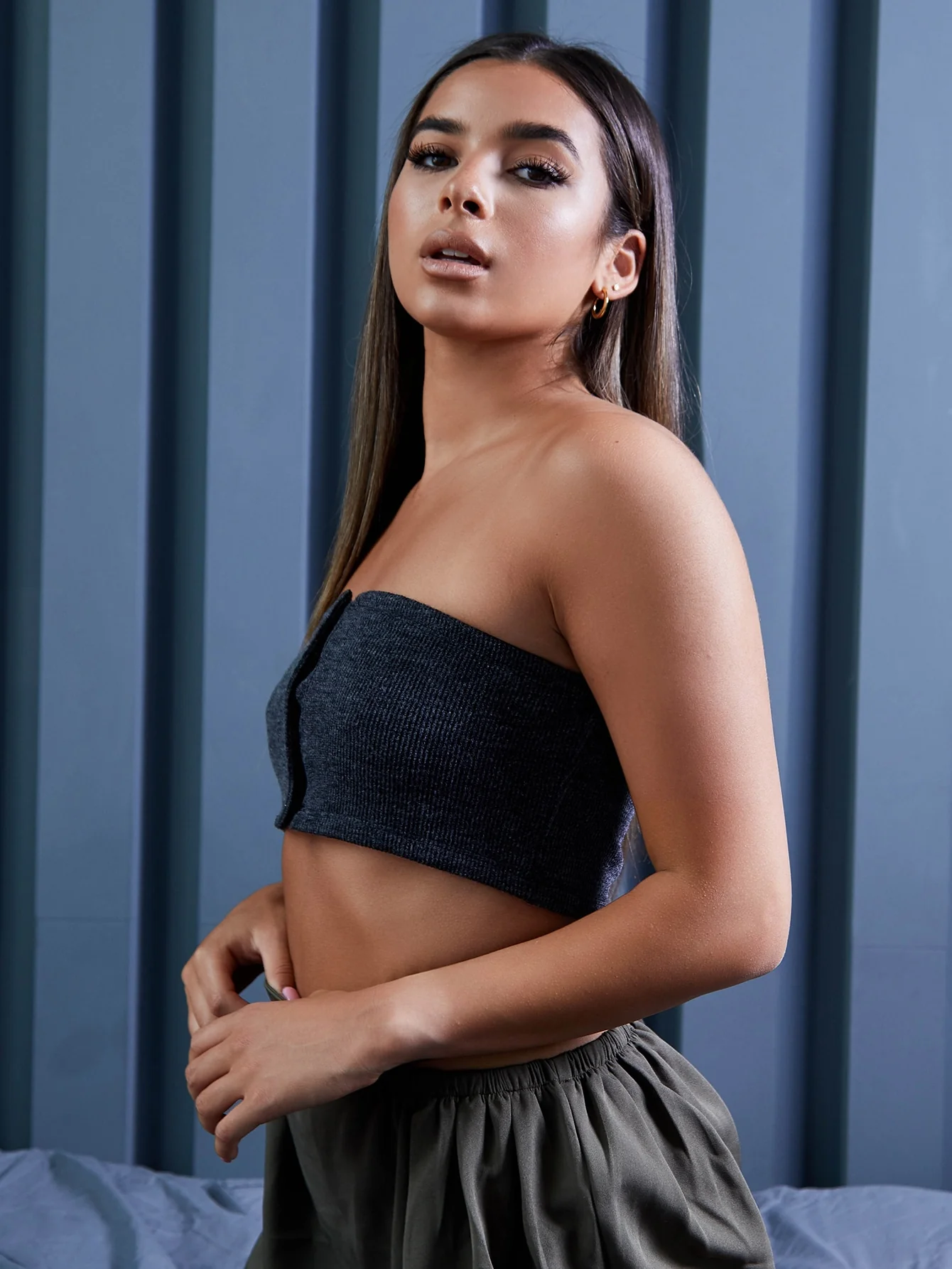 Button Blues Tube Top - Image 3