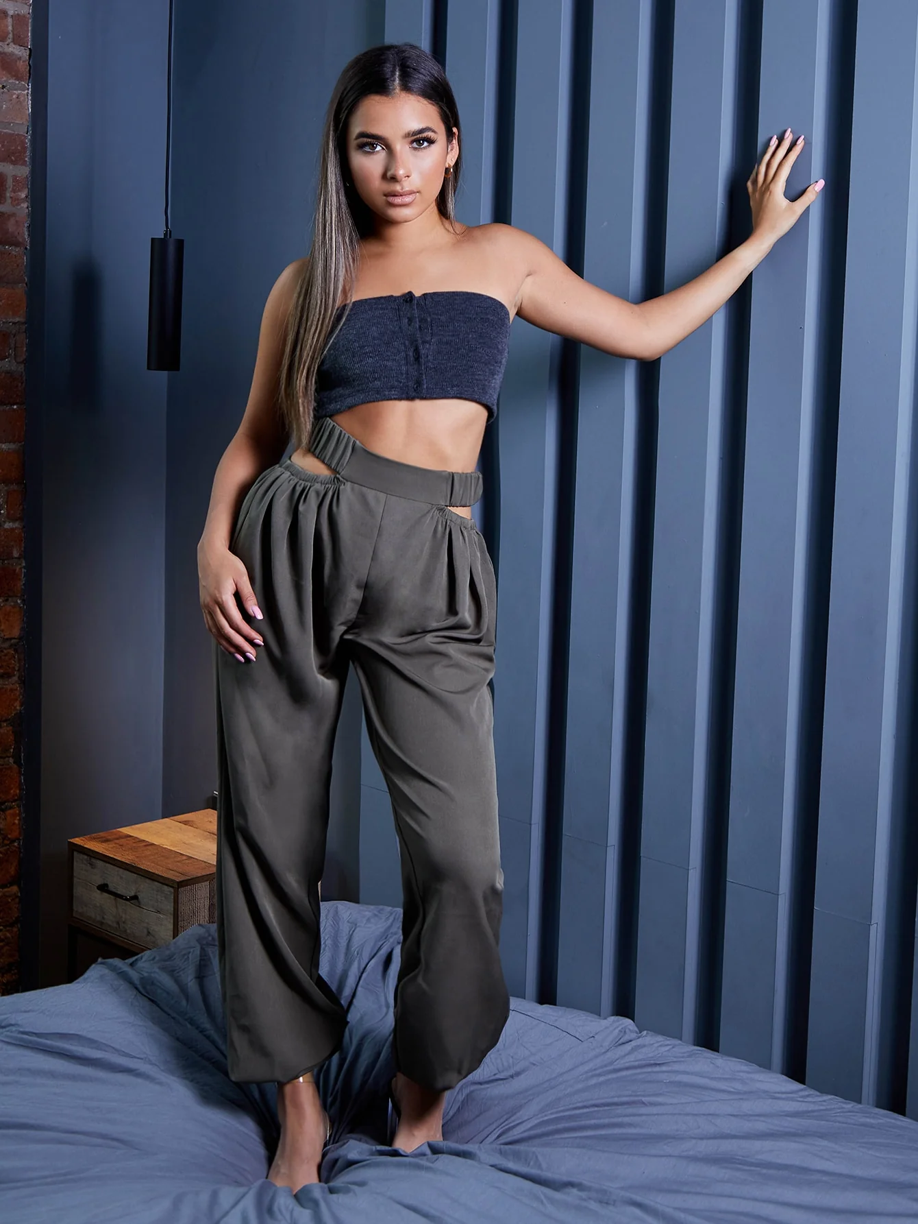 Button Blues Tube Top - Image 4