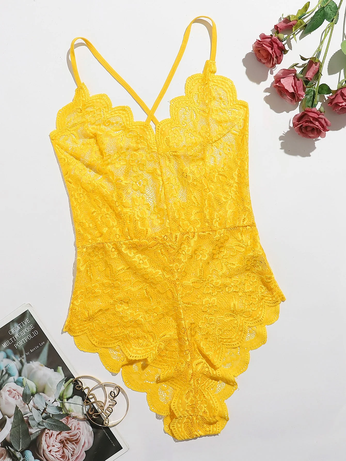 Cross Lace Teddy - Image 6