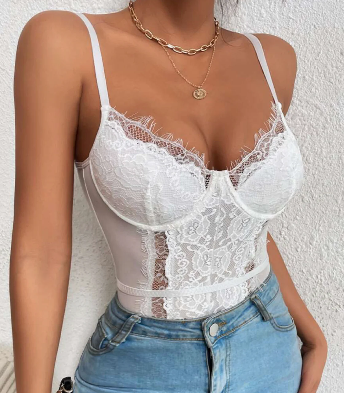 Romance Me Eyelash Lace Teddy - Image 3