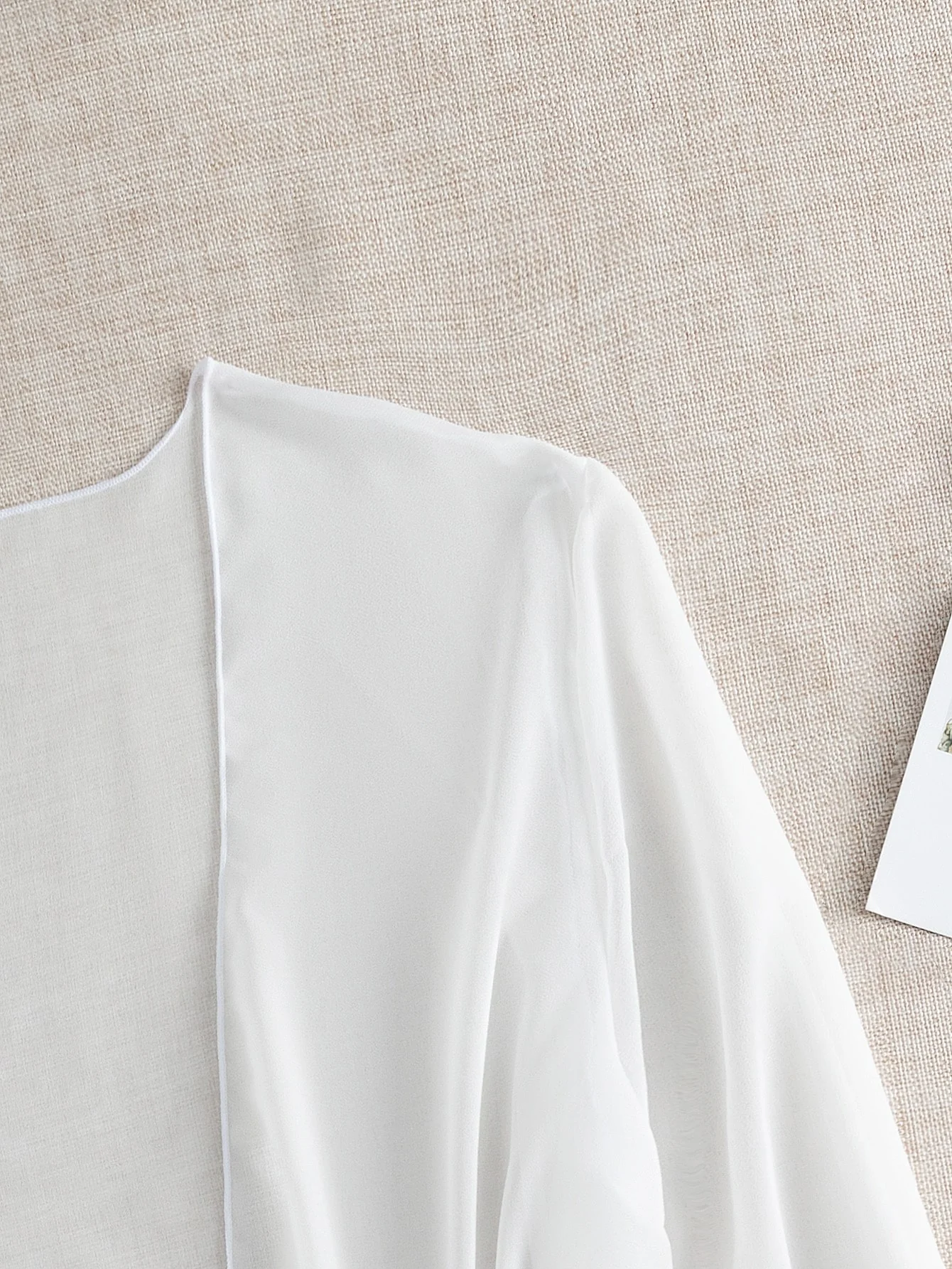 Sheer Chiffon Open Cover Up - Image 4