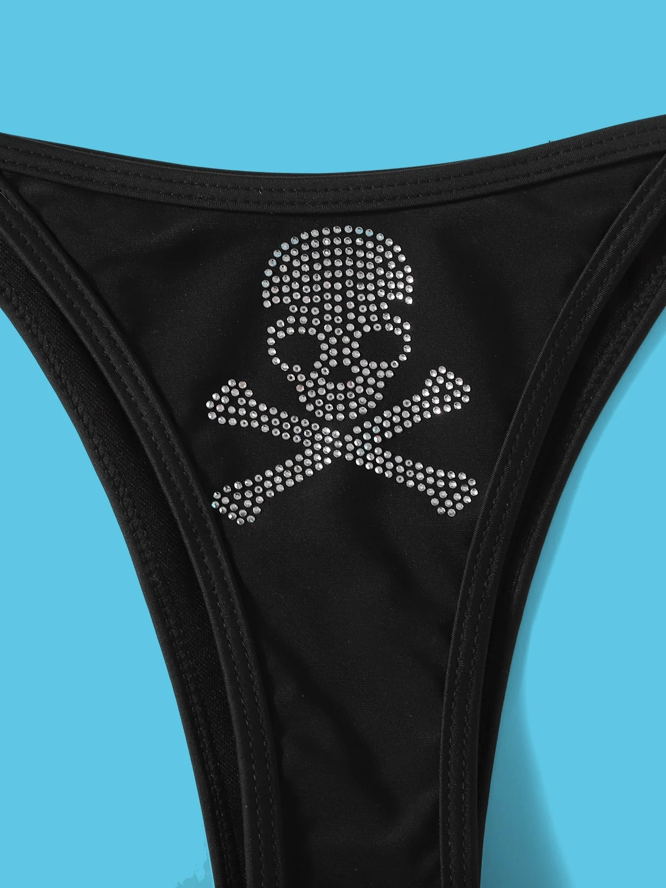 Skull Thong Bikini Swimsuit - Image 3
